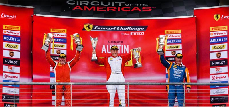 Dave Musial Takes 3rd Place in Ferrari Challenge North America Cicuit of the Americas