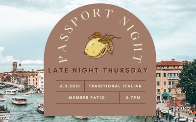 Take a Tour of Italy During Passport Night – Thursday, June 3rd
