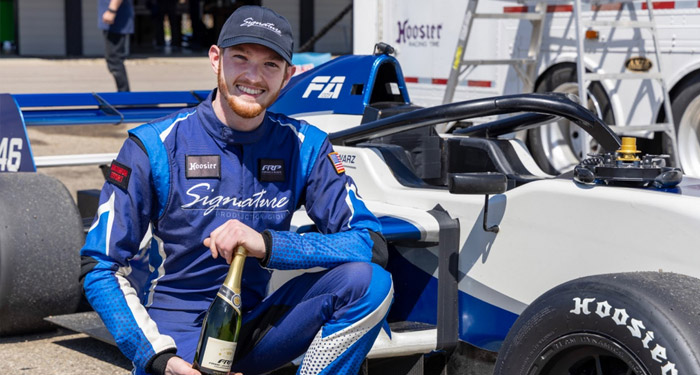 Brandon Schwarz Battles to the Front at Mid-Ohio in FRP Races 3 & 4