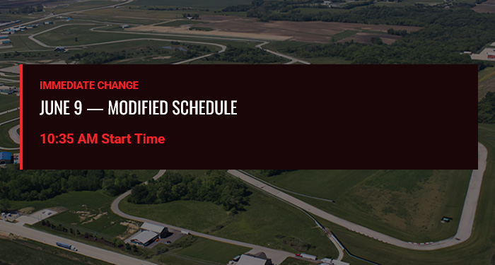 Track Schedule Update