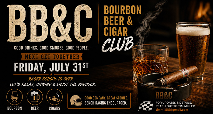 Bourbon, Beer & Cigar Club • July 31st