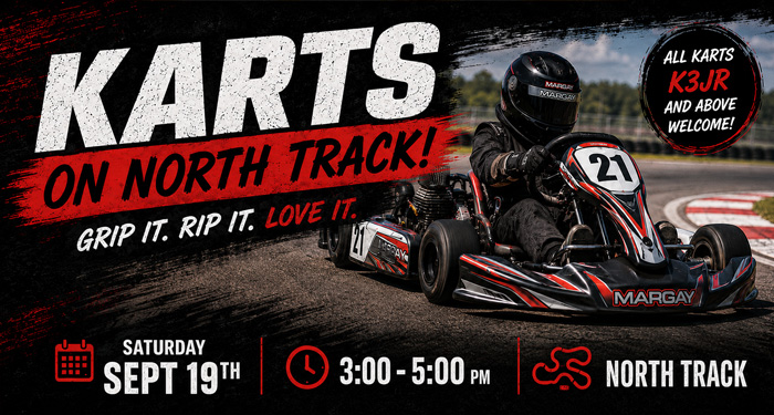 Karting on North Track • Sept 19th